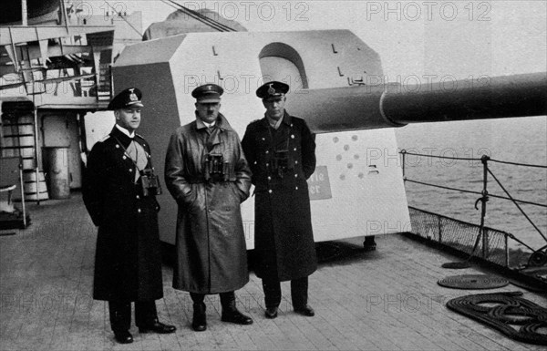 Adolf Hitler. Besuch bei der Flotte. Visite à la Flotte.