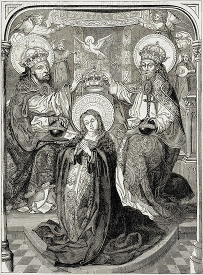 Le couronnement de la Vierge, d'après German.