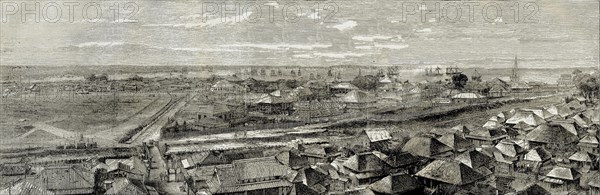 Japon. Vue générale de Yokohama.