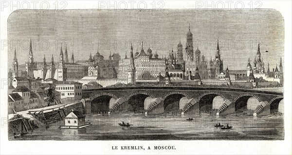 Russie. Le Kremlin, à Moscou (1864).