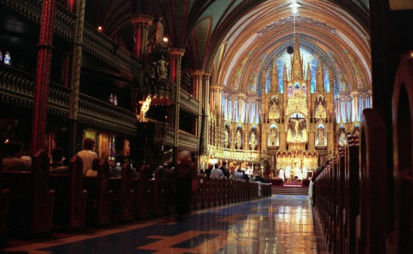 Basilique Notre-Dame de Montréal.