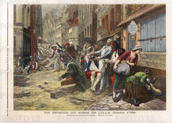 Un épisode du siège de Lille, en octobre 1792.