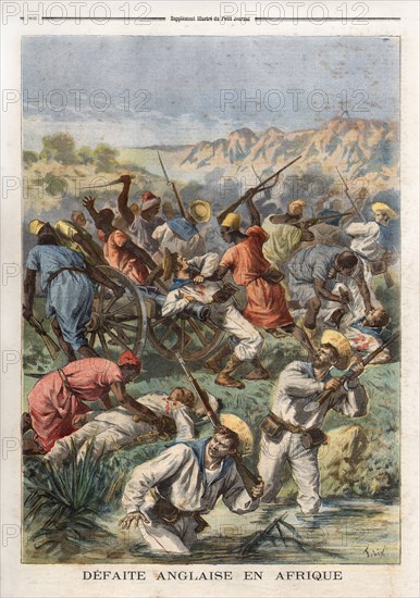 Le Petit Journal (supplément Illustré) du Lundi 12 mars 1894. N° 173. Défaite anglaise en Afrique. Colonies.