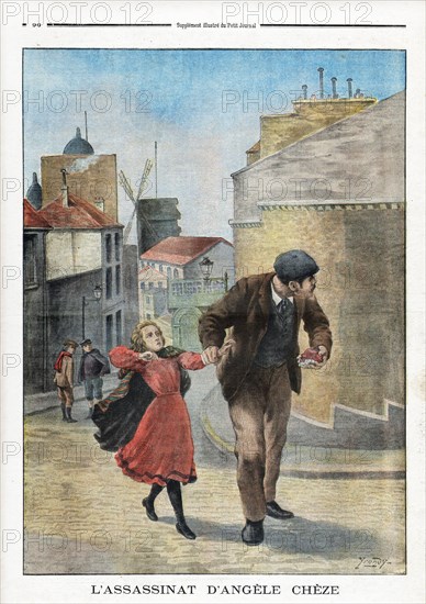 Le Petit Journal (supplément Illustré) du Dimanche 23 mars 1902. N° 592. Enlèvement. Kidnapping. L'assassinat d'Angèle Chèze.