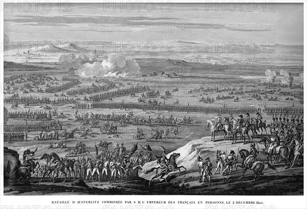 Epopée napoléonienne. Napoléon 1er. Bataille d'Austerlitz, par S.M. l'Empereur des Français en personne, le 2 décembre 1805.