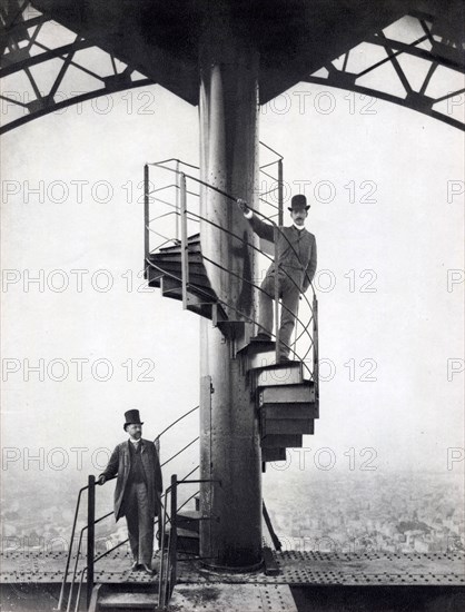 Eiffel at the top of the Tower