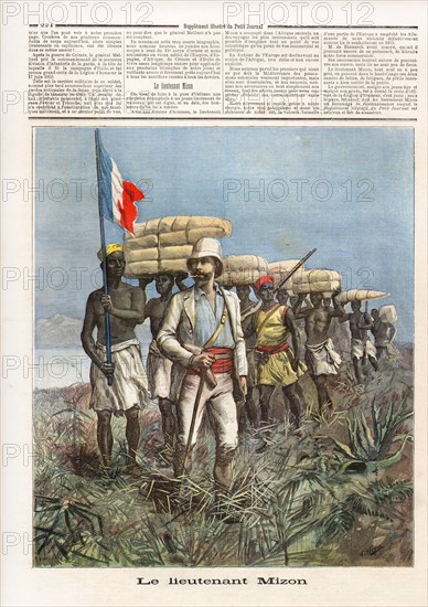 Le Petit Journal (supplément Illustré) du Samedi 9 juillet 1892. N° 85. Afrique. Colonisation. Le lieutenant Mizon.