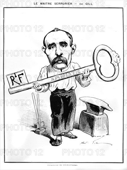 Caricature representing Georges Clémenceau