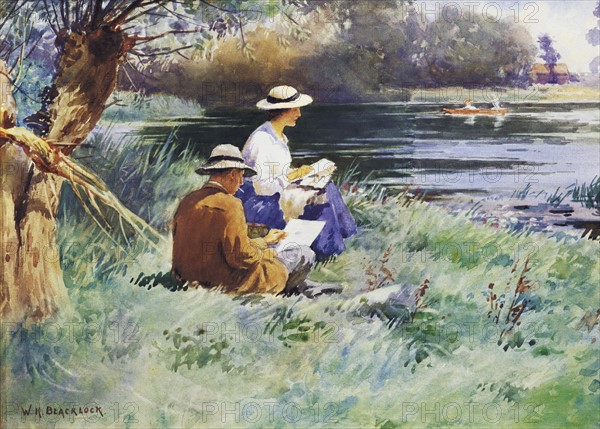 Blacklock, Dessin au bord de la rivière