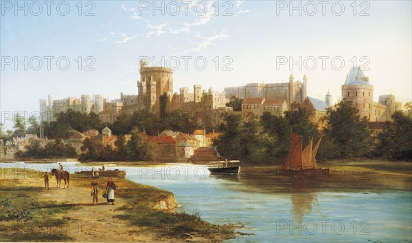 Dommerson, View of Windsor From the Thames