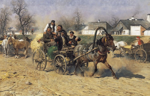 Kowalski, Peasants leaving a Horse Fair