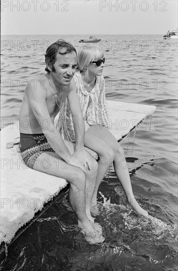 Charles Aznavour en vacances à La Napoule