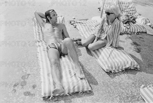 Charles Aznavour en vacances à La Napoule