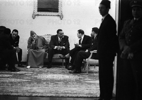 Conférence de Casablanca, Mohammed V, Nasser, et Ferhat Abbas (1961)