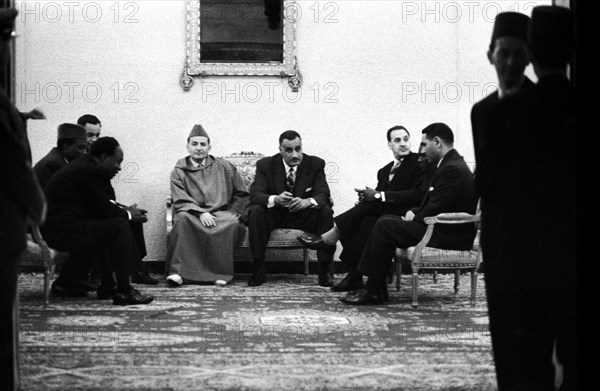 Conférence de Casablanca, Mohammed V, Nasser, et Ferhat Abbas (1961)