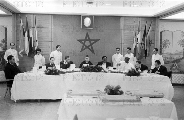 Conférence de Casablanca, dîner à l'hôtel Marhaba (1961)