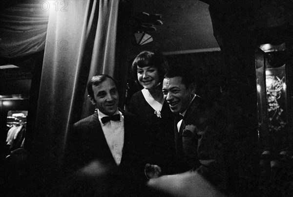 Charles Aznavour, Régine and Henri Salvador, 1965