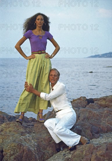 Marisa Berenson and Loris Azzaro