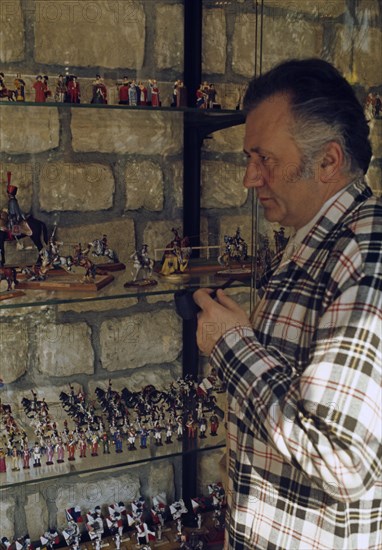 Jean Richard et sa collection de figurines napoléoniennes