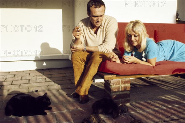 Mylène Demongeot et Marc Simenon, 1968