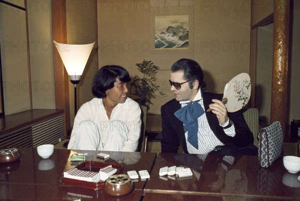 Karl Lagerfeld and Kenzo Takada, 1977