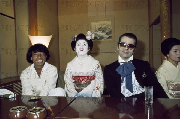 Karl Lagerfeld and Kenzo Takada, 1977