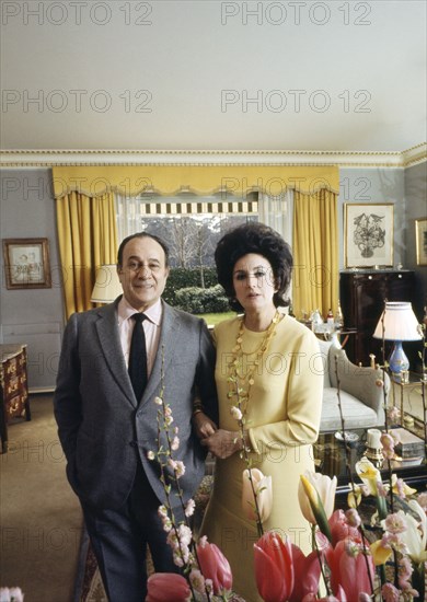 Tino Rossi with his wife Lilia Vetti, 1971