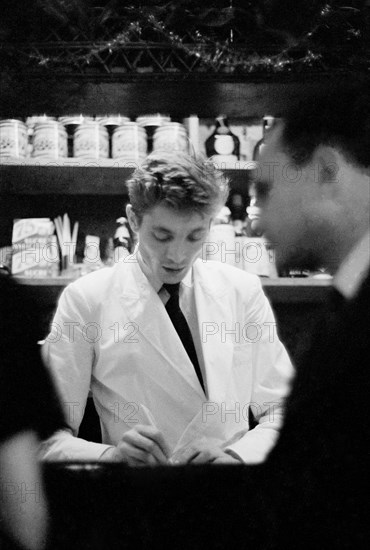 Waiter in a Paris restaurant, 1958