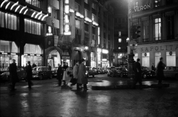 Rue Louis le Grand à Paris, 1958
