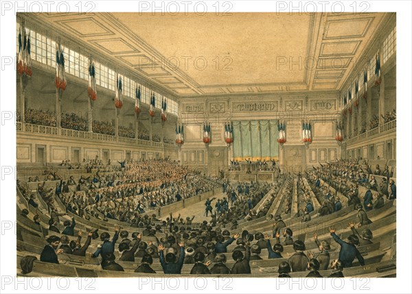 The National Constituent Assembly (French Second Republic), May 1848.  Creator: Unknown.