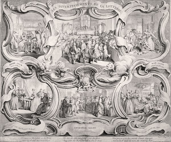 The Lottery, 1751. Artist: Nathaniel Parr