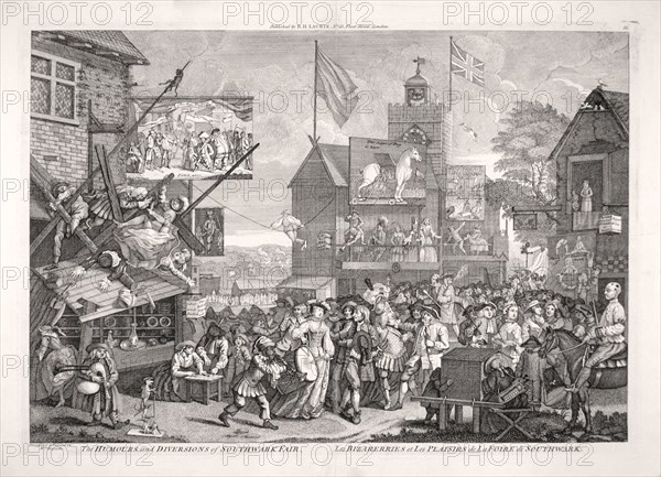 'The humours and diversions of Southwark Fair', London, 1733. Artist: Anon