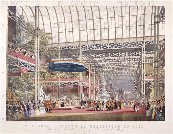 Great Exhibition, Crystal Palace, Hyde Park, London, 1851. Artist: Dickinson Brothers