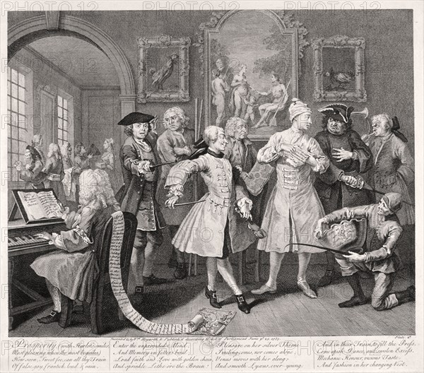 'A Rake's Progress', 1735; plate II of VIII. Artist: William Hogarth