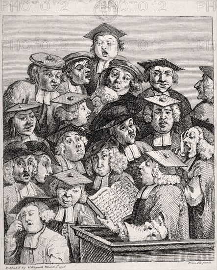 'Scholars at a lecture', 1736. Artist: William Hogarth