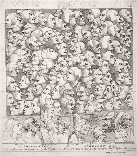 Variety of expressions, 1743. Artist: William Hogarth
