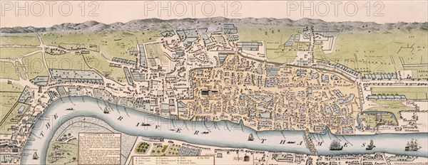 Map of London, c1563 Artist: William Darton
