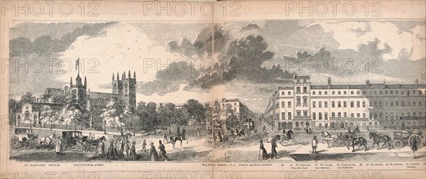 Panorama of London, 1849. Artist: George C Leighton