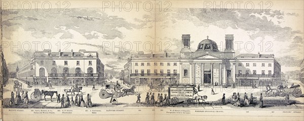 Panorama of London, 1849. Artist: George C Leighton