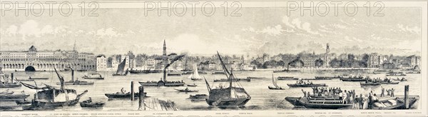 London from the River Thames, 1844 Artist: Frank Vizetelly