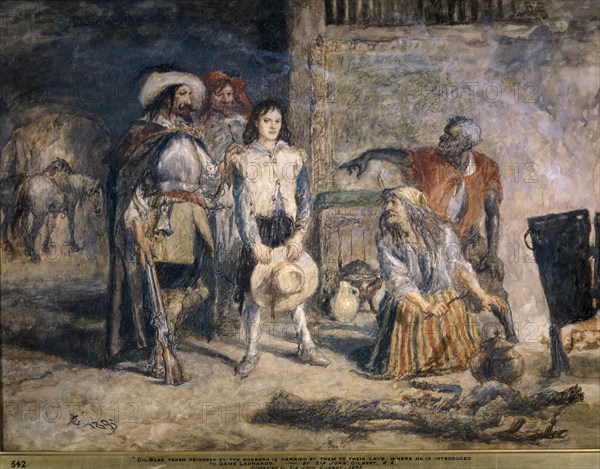 Gil Blas taken prisoner, 1892. Artist: Sir John Gilbert