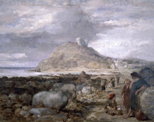 Criccieth Castle, Wales, 1878. Artist: Sir John Gilbert