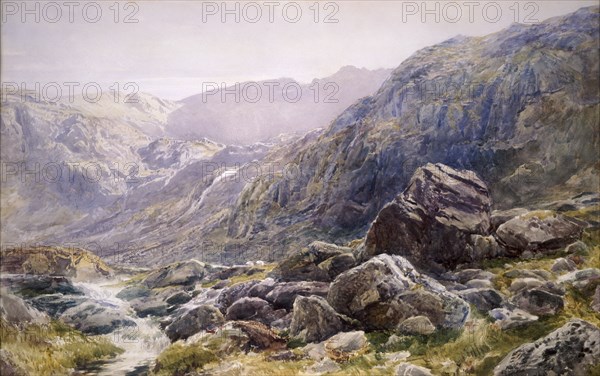 Llanberis Pass, 1875. Artist: Thomas Collier