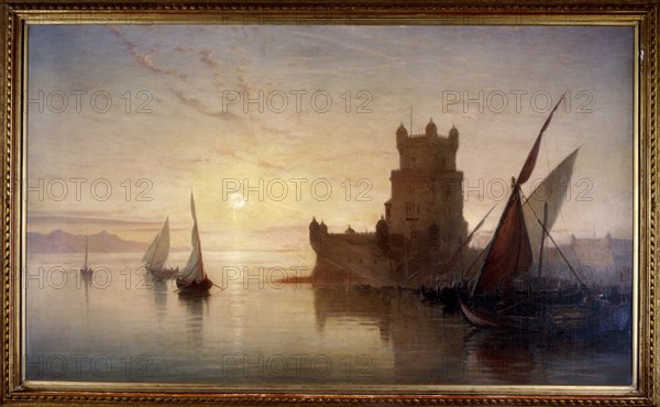 Lisbon - Castle of Balem, 1850. Artist: Frank Dillon