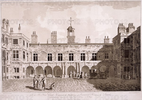 Somerset House, London, 1777. Artist: WG Moss