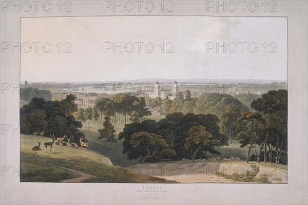 Greenwich Park, London, 1804. Artist: William Daniell