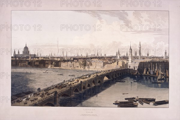 London Bridge, 1804. Artist: William Daniell