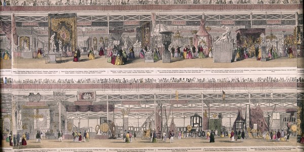 Great Exhibition, Crystal Palace, Hyde Park, London, 1851. Artist: Anon