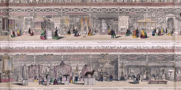 Great Exhibition, Crystal Palace, Hyde Park, London, 1851. Artist: Anon