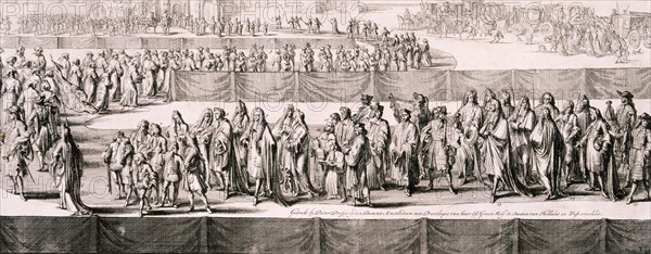 Queen Mary II's funeral, Westminster Abbey, London, 1695. Artist: Romeyn de Hooghe